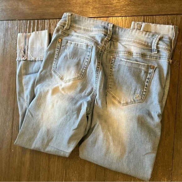 Junior's Skinny Denim Sz 9 Cuffed Ankle Jeans - Picture 3 of 3